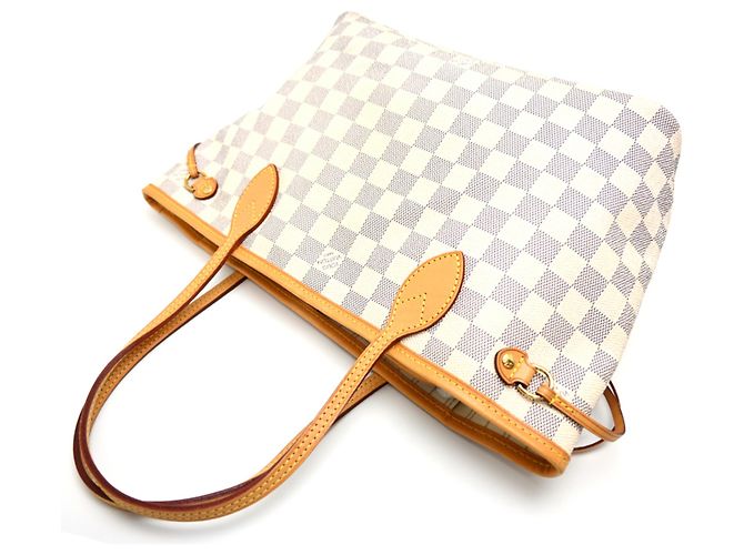 Borsa Tote Louis Vuitton Neverfull PM da donna Bianco - vista 4
