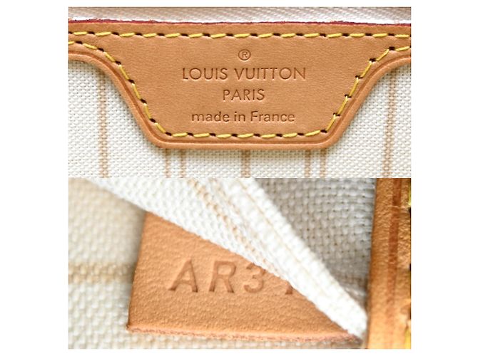 Borsa Tote Louis Vuitton Neverfull PM da donna Bianco - vista 8