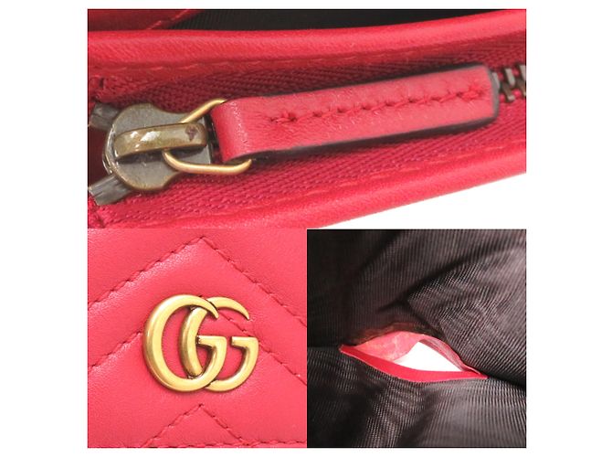 Cartera compacta Gucci GG Marmont Roja - vista 10