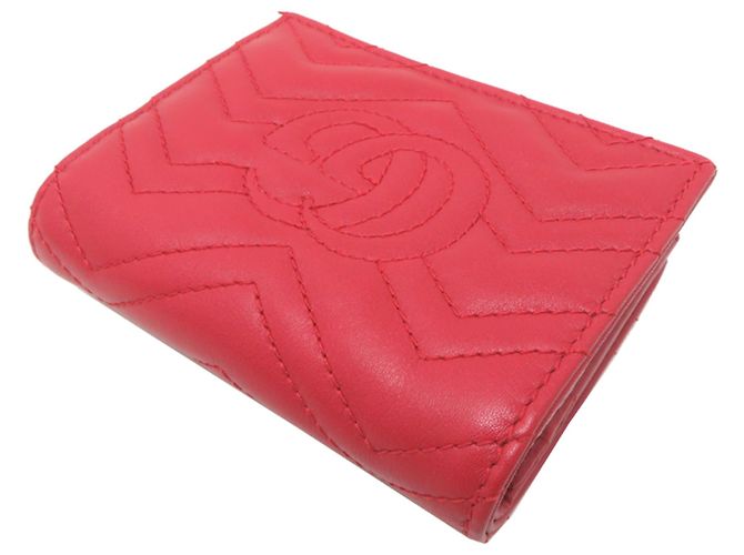 Cartera compacta Gucci GG Marmont Roja - vista 4