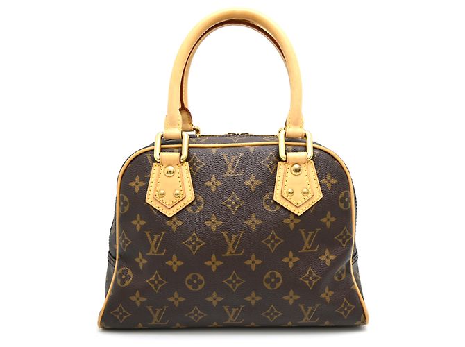 Borsa Louis Vuitton Manhattan PM Marrone - vista 2