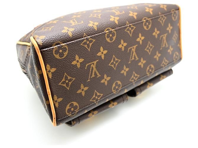 Borsa Louis Vuitton Manhattan PM Marrone - vista 3