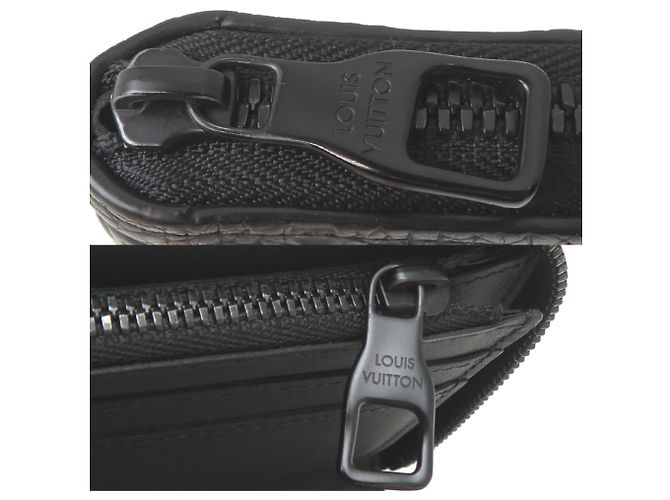 Louis Vuitton Zippy Wallet aus schwarzem Taurillon-Leder - Ansicht 10