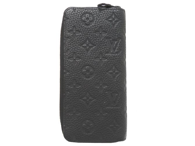 Louis Vuitton Zippy Wallet aus schwarzem Taurillon-Leder - Ansicht 2