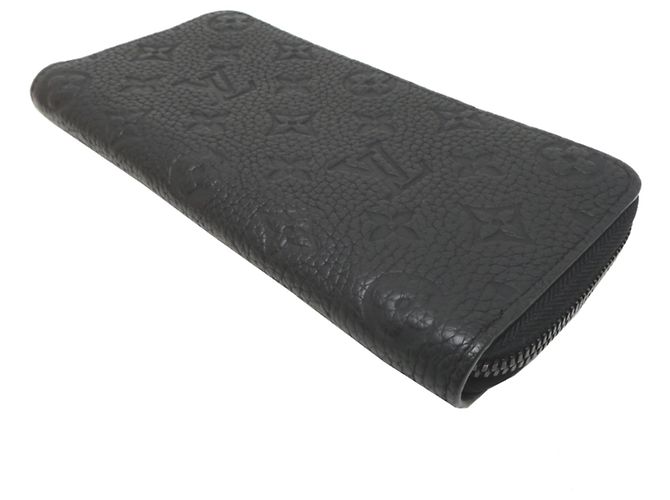 Louis Vuitton Zippy Wallet aus schwarzem Taurillon-Leder - Ansicht 3