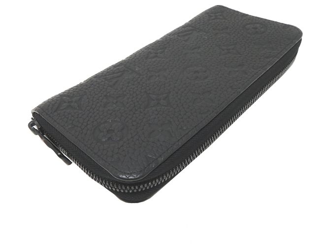 Louis Vuitton Zippy Wallet aus schwarzem Taurillon-Leder - Ansicht 4