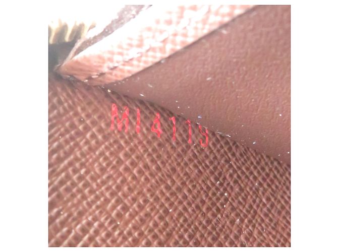 Louis Vuitton Damier Canvas Zippy Wallet Braun - Ansicht 8