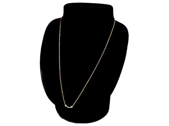 Collana Mini T Smile Tiffany & Co. in oro giallo 18K - vista 6