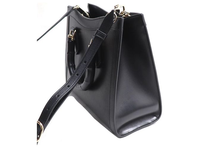 Borsa Tote Gucci Diana Medium in Bambù Nero - vista 2