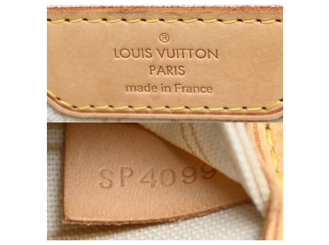 Borsa Tote Louis Vuitton Neverfull MM Bianco - vista 8