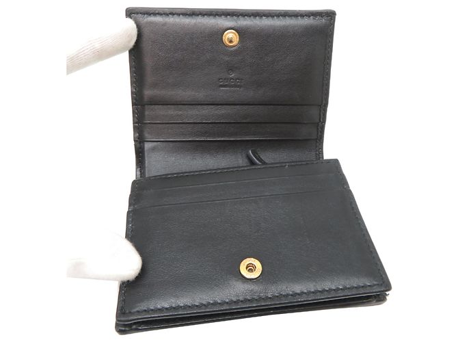 Cartera bi-fold para mujer Gucci GG Matelassé Negro - vista 5