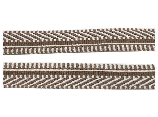 Hermès Hermes Bandoulière Sangle Caval 25mm K Strap Bianco Taupe - vista 7