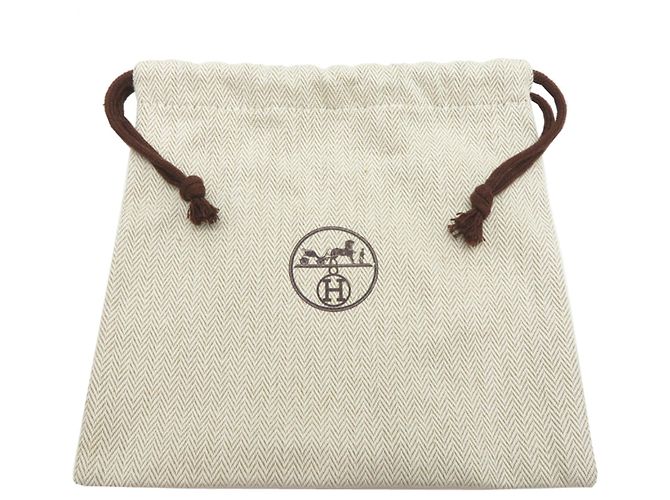Hermès Hermes Bandoulière Sangle Caval 25mm K Strap Bianco Taupe - vista 8