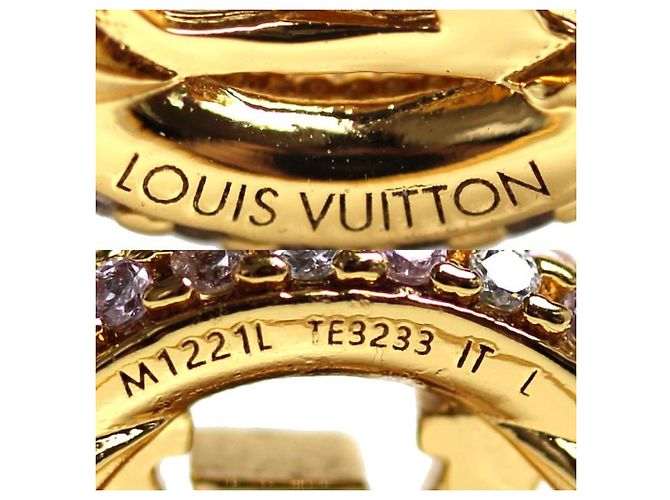 Louis Vuitton Ring mit Strasssteinen, goldplattiert Golden - Ansicht 5