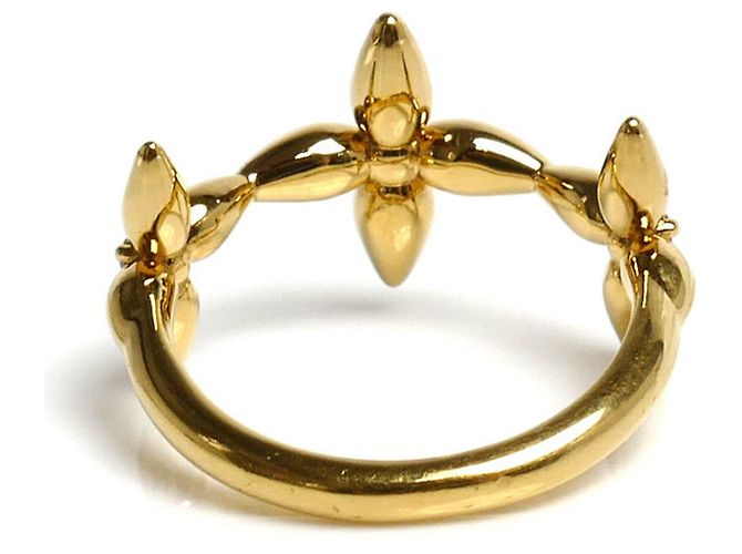 Louis Vuitton Ring plattiert in Gold mit Strasssteinen Golden - Ansicht 4
