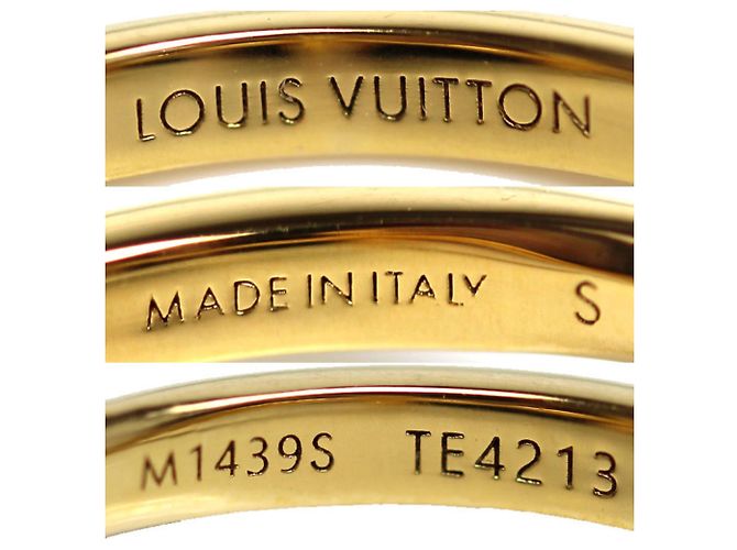 Louis Vuitton Ring plattiert in Gold mit Strasssteinen Golden - Ansicht 5