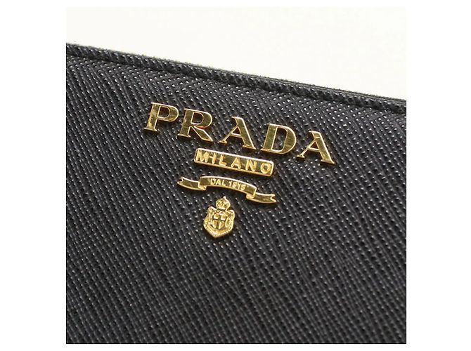 Saffiano Portafoglio lungo Prada in pelle nera Nero - vista 4