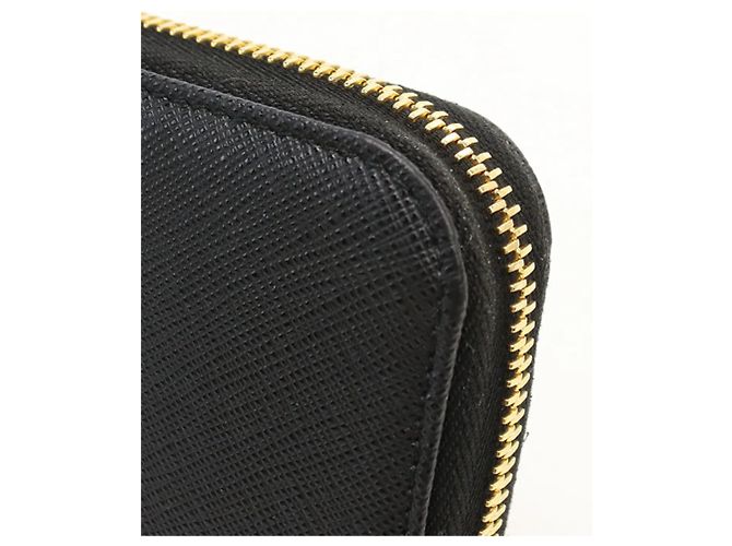 Saffiano Portafoglio lungo Prada in pelle nera Nero - vista 5