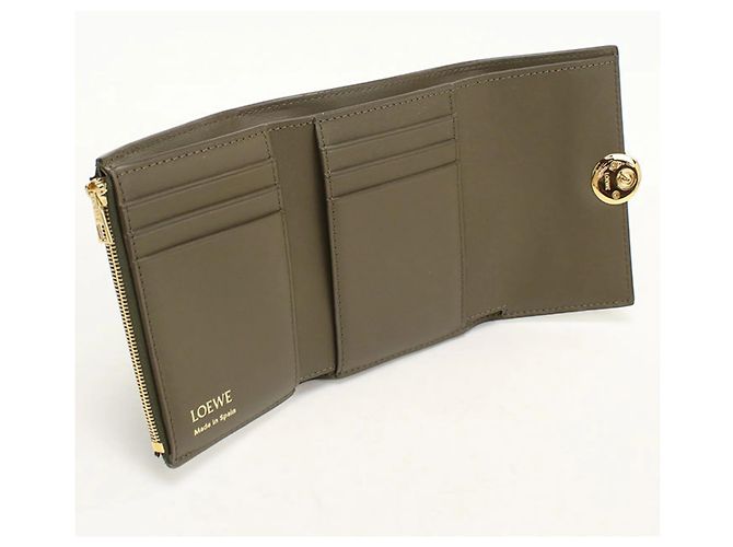 Cartera Tri-fold LOEWE en Khaki Caqui - vista 3