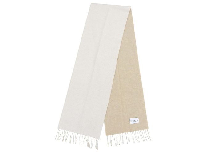 Stola reversibile in lana e cashmere Loewe Beige - vista 3