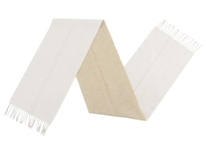 Stola reversibile in lana e cashmere Loewe Beige - vista 7