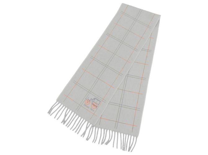 Hermès Stola in cashmere grigio chiaro Hermes - vista 3