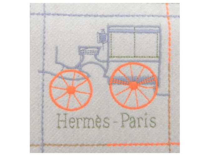 Hermès Stola in cashmere grigio chiaro Hermes - vista 6