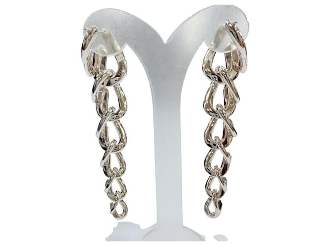 Tiffany & Co Orecchini Tiffany Forge Drop Link Argento - vista 3