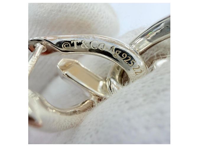 Tiffany & Co Orecchini Tiffany Forge Drop Link Argento - vista 5