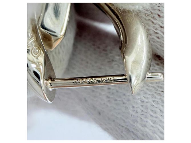 Tiffany & Co Orecchini Tiffany Forge Drop Link Argento - vista 6