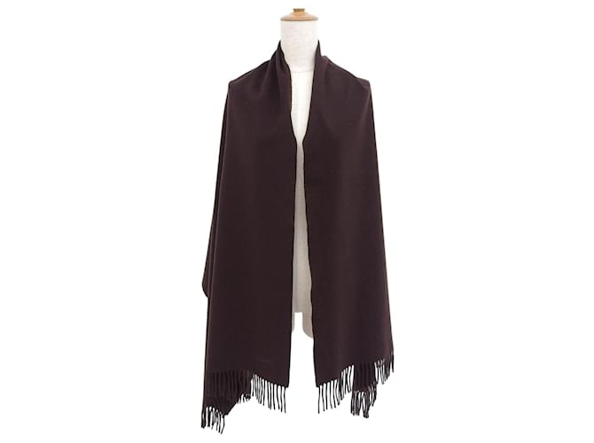 Hermès Sciarpa in cashmere marrone Hermes - vista 2
