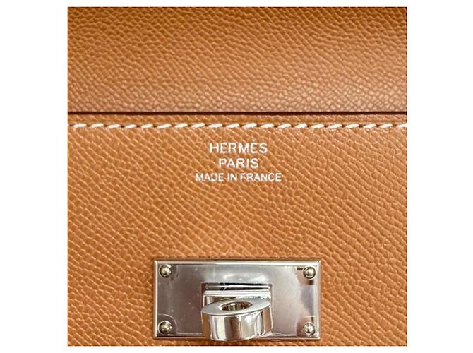 Hermès Cartera larga Hermes Kelly Pocket en Gold Dorado - vista 11