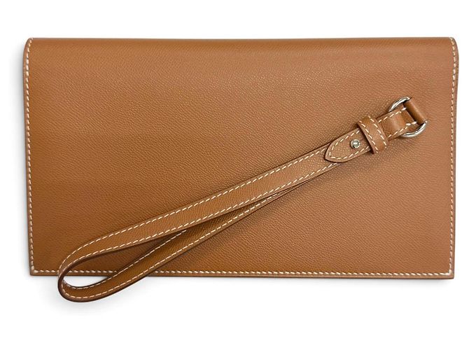 Hermès Cartera larga Hermes Kelly Pocket en Gold Dorado - vista 4
