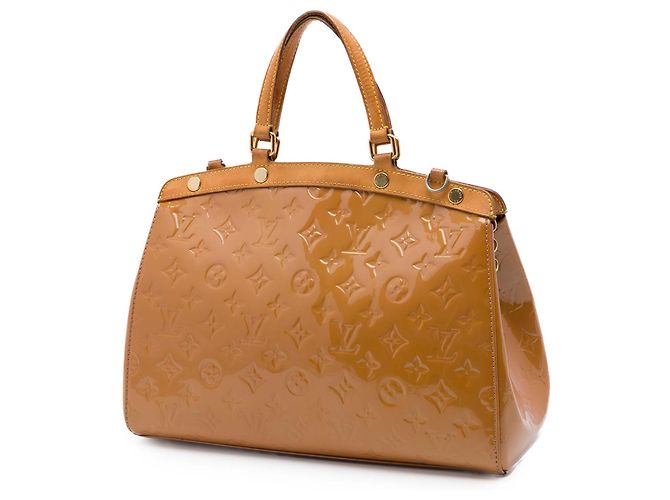 Louis Vuitton Yellow Monogram Vernis Brea MM Giallo Senape - vista 2