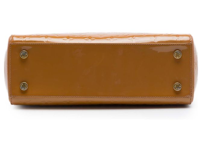 Louis Vuitton Yellow Monogram Vernis Brea MM Giallo Senape - vista 3