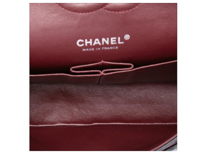 Chanel Black Medium Classic Lambskin Double Flap Nero - vista 4