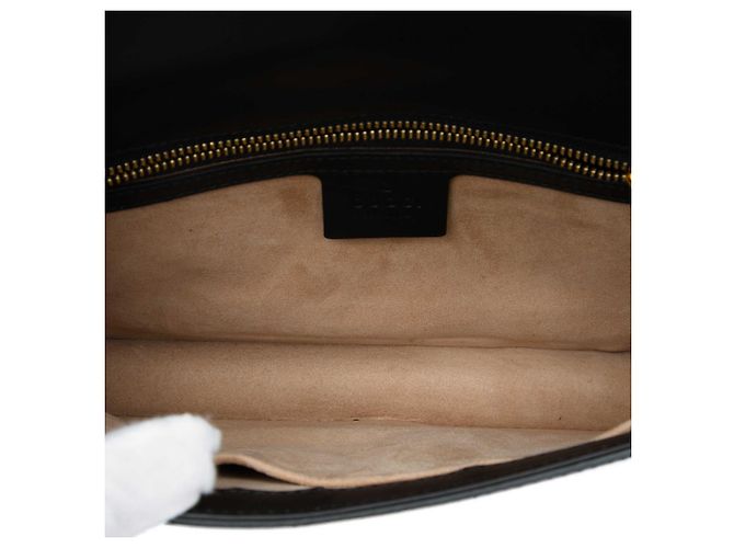 Borsa cintura Gucci Web Sylvie in pelle di vitello nera Nero - vista 4