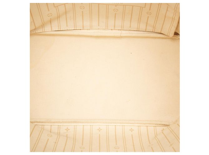 Louis Vuitton White Damier Azur Neverfull MM Bianco - vista 4