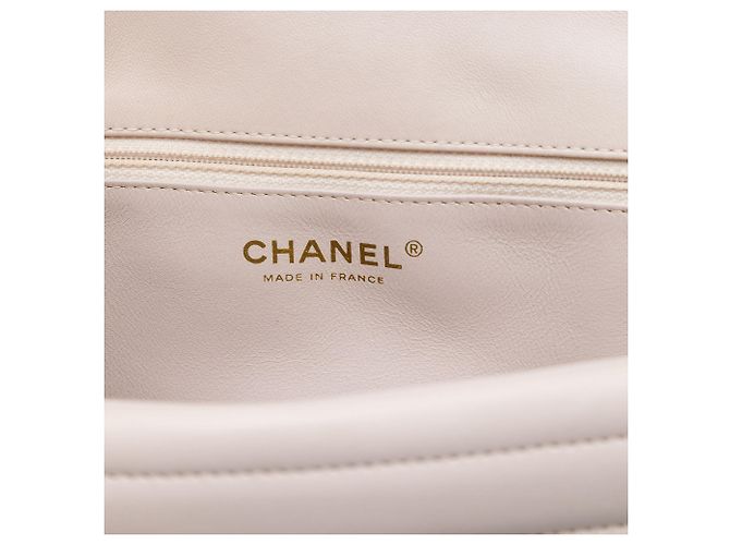 Chanel Brown Medium CC Horizontal Quilted Lambskin Double Flap Marrone Beige - vista 5