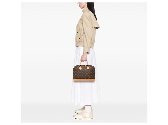 Louis Vuitton Brown Monogram Alma PM Marrone - vista 6