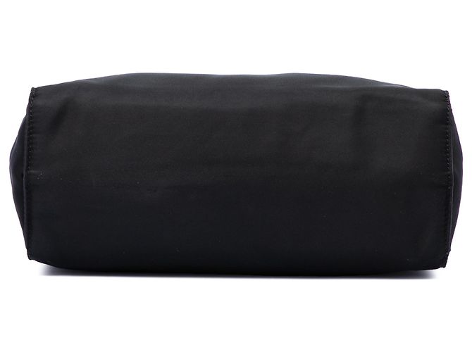 Borsa Prada in Tessuto nera con manico in metallo Nero - vista 3