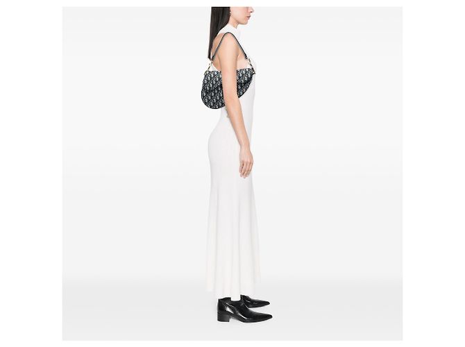 Borsa Saddle Dior in tela Blue Oblique - vista 5
