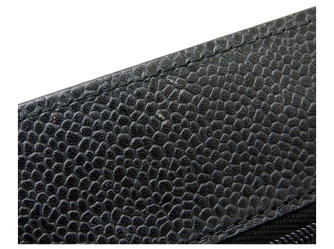 Chanel Black CC Quilted Caviar Wallet on Chain Schwarz - Ansicht 14