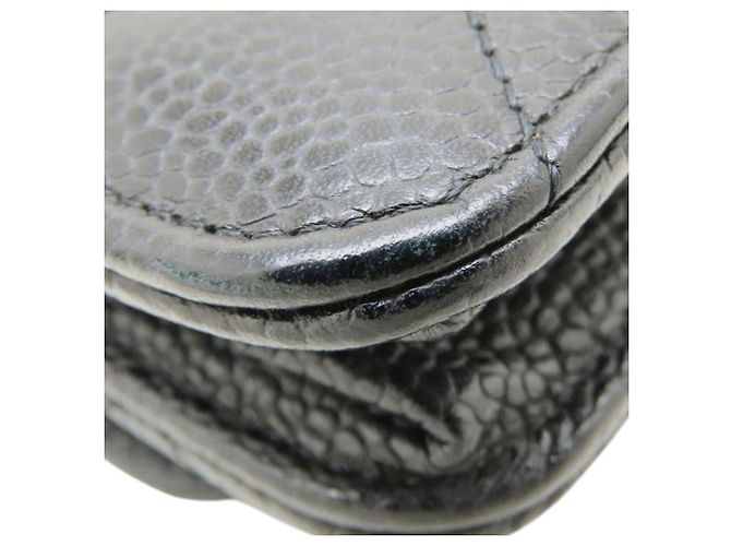 Chanel Black CC Quilted Caviar Wallet on Chain Schwarz - Ansicht 17