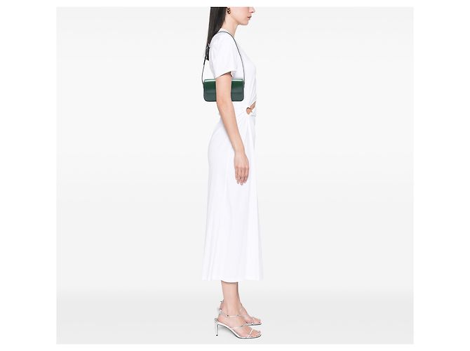 Céline Borsa a tracolla Celine Claude in pelle di vitello lucida verde con Triomphe - vista 6