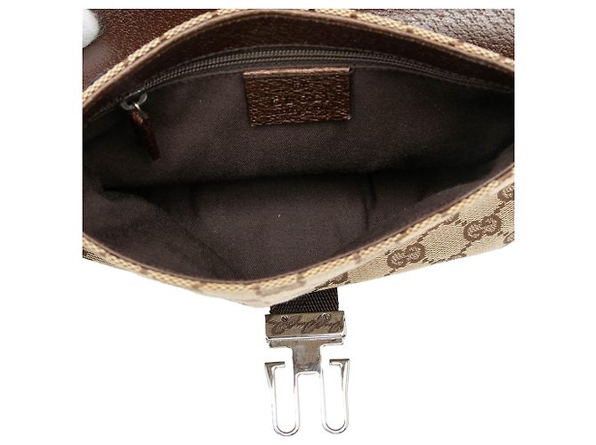 Gucci Gürteltasche aus beigem GG Canvas - Ansicht 4