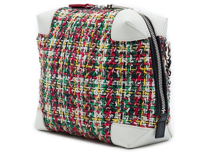 Borsa Camera Chanel Red Tweed Street Allure - vista 2