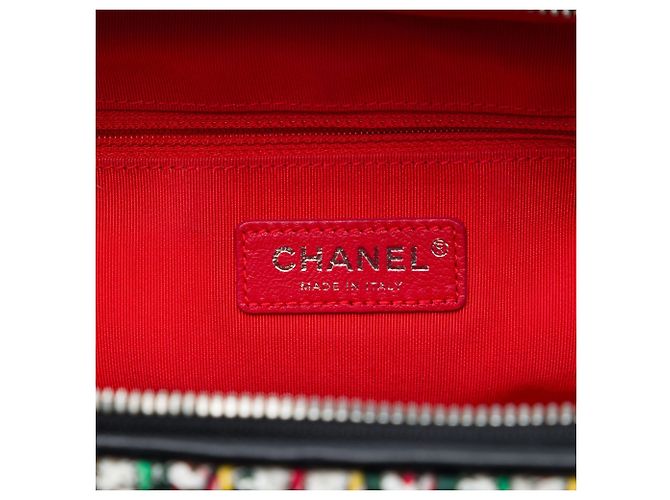 Borsa Camera Chanel Red Tweed Street Allure - vista 5
