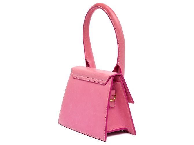Jacquemus Le Chiquito Moyen in pelle rosa - vista 2