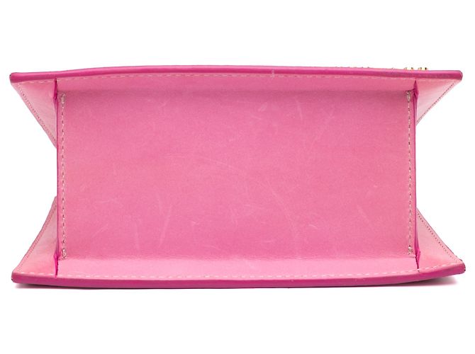 Jacquemus Le Chiquito Moyen in pelle rosa - vista 3